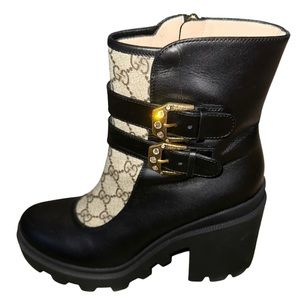 Gucci leather ankle boots